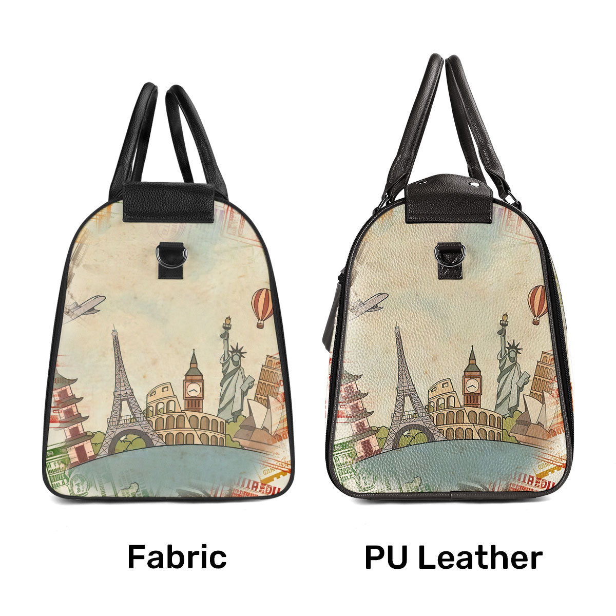 And She Lived Happily Ever After - Personalized Leather Duffle Bag SBDBT77