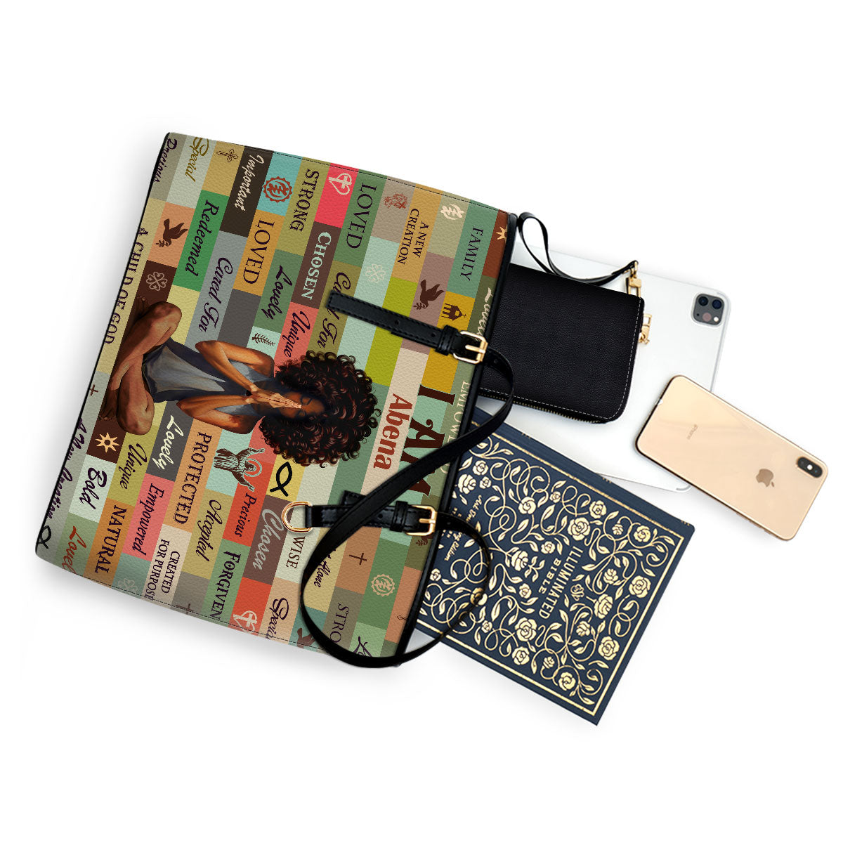 I Am Chosen - Personalized Leather Totebag MB50