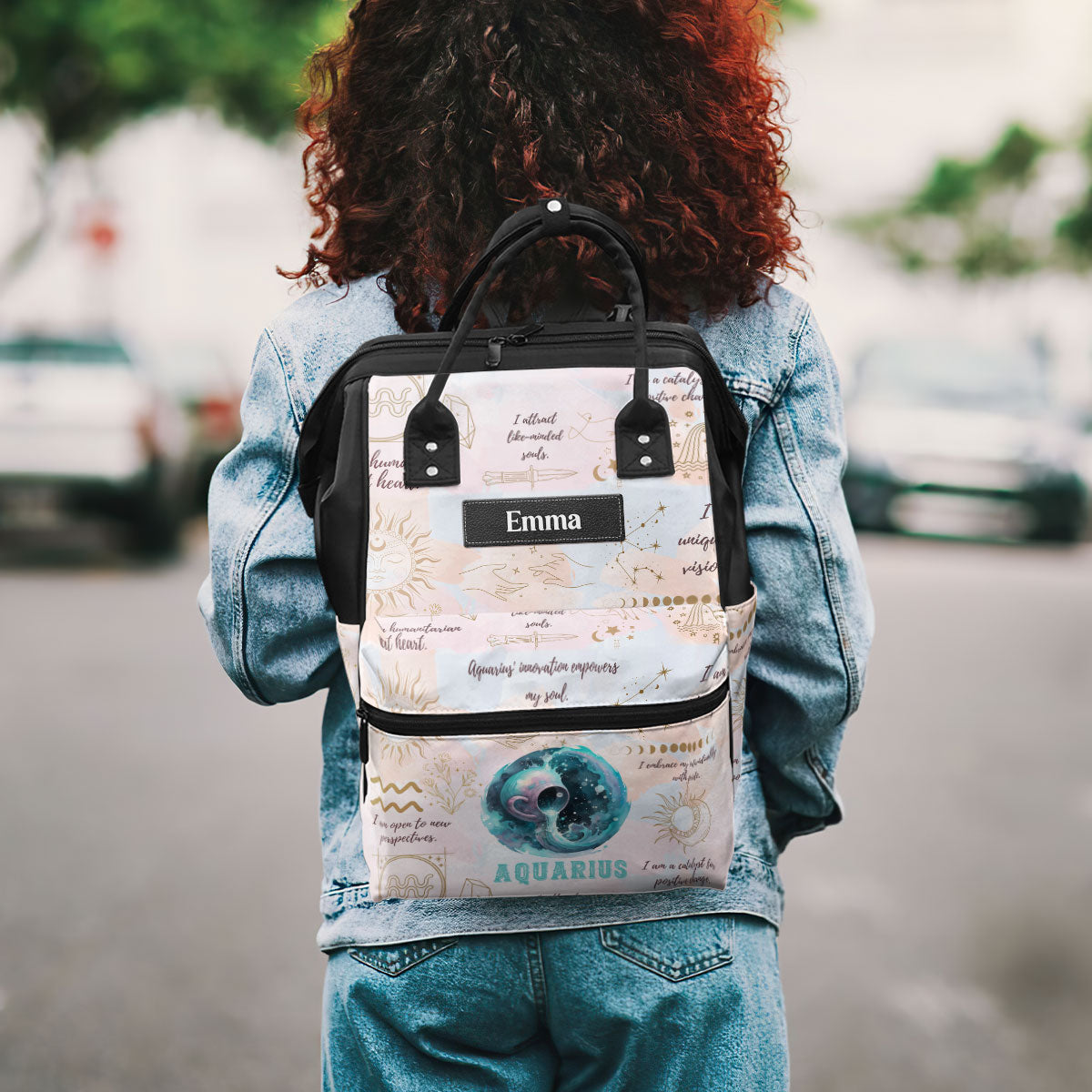 Zodiac - Personalized Duckbilled Backpack SBDBPLT1852L