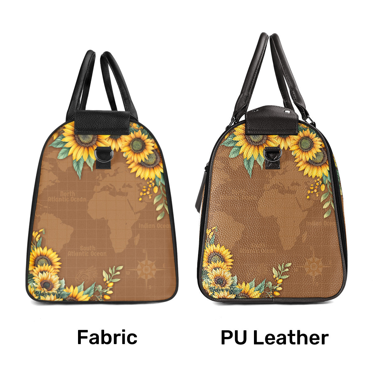 A Woman Who Walks With God Will Always Reach Her Destination - Personalized Leather Duffle Bag