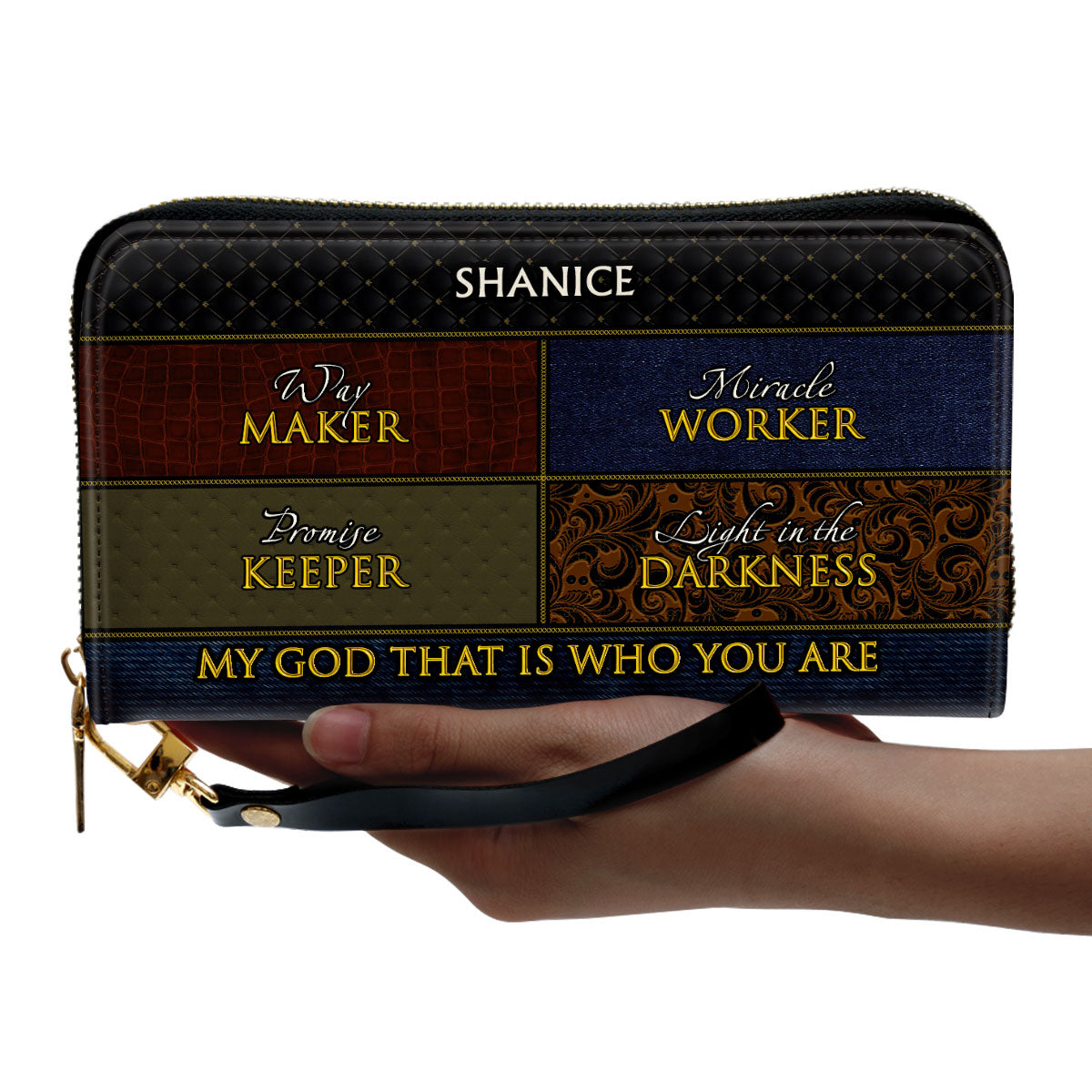 Way Maker - Personalized Leather Clutch Purse MB51