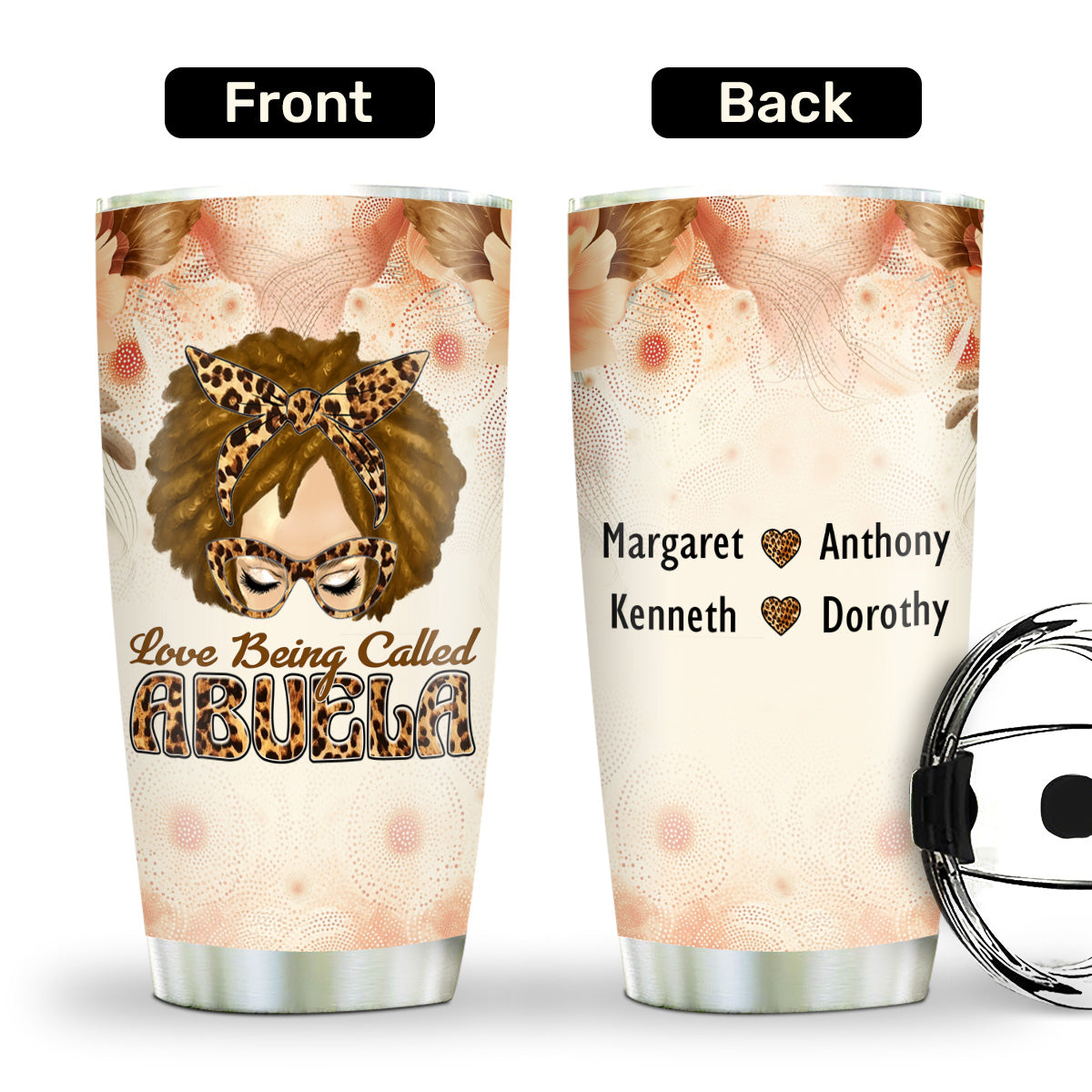Love Being Called Grandma - Personalized Stainless Steel Tumbler