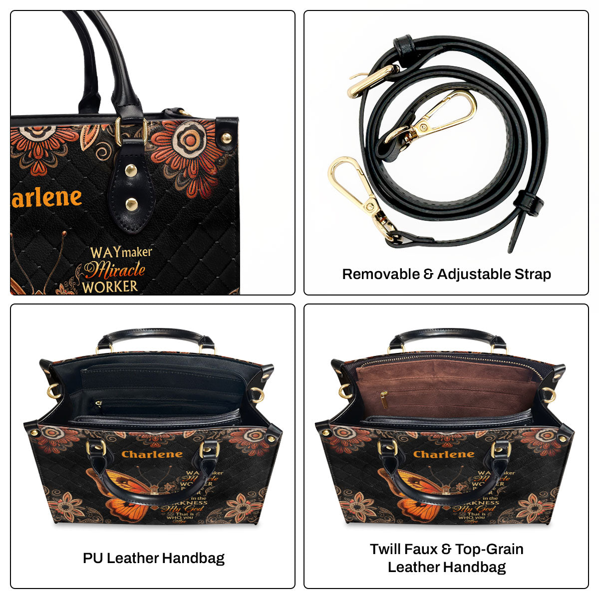 Way Maker - Personalized Leather Handbag MB53
