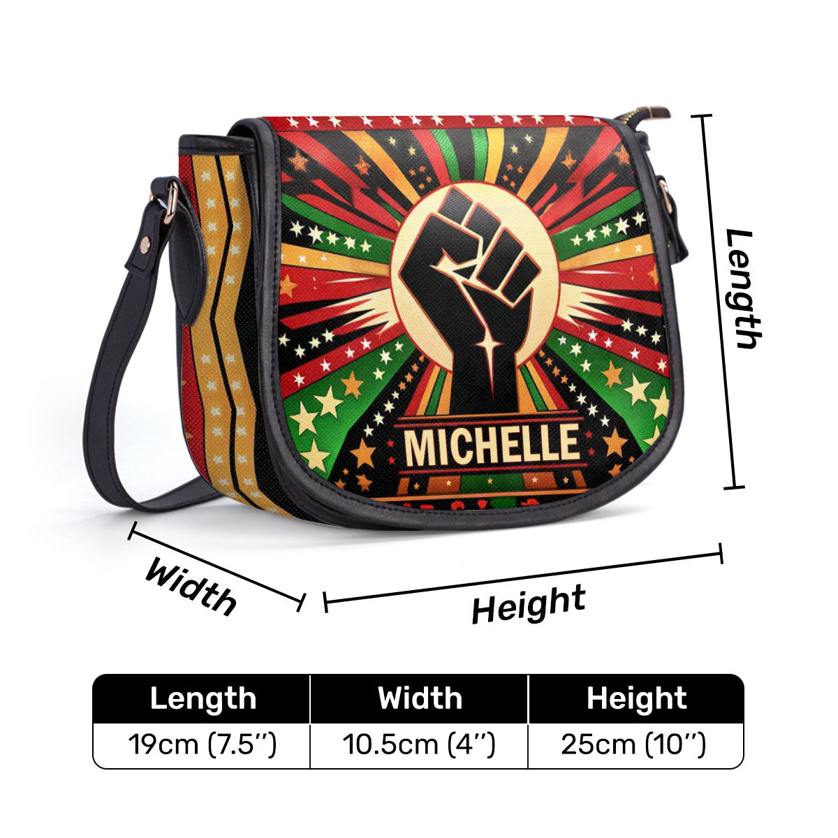 19 - Personalized Leather Saddle Cross Body Bag SBLSDBT62
