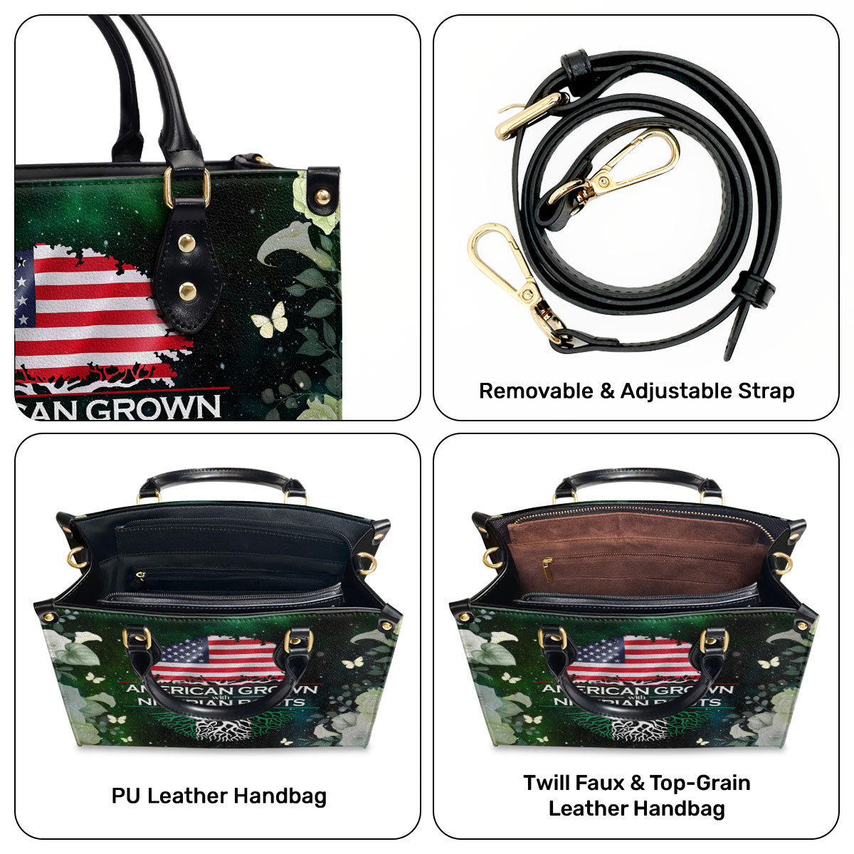 Nigerian Roots - Personalized Leather Handbag SB1302