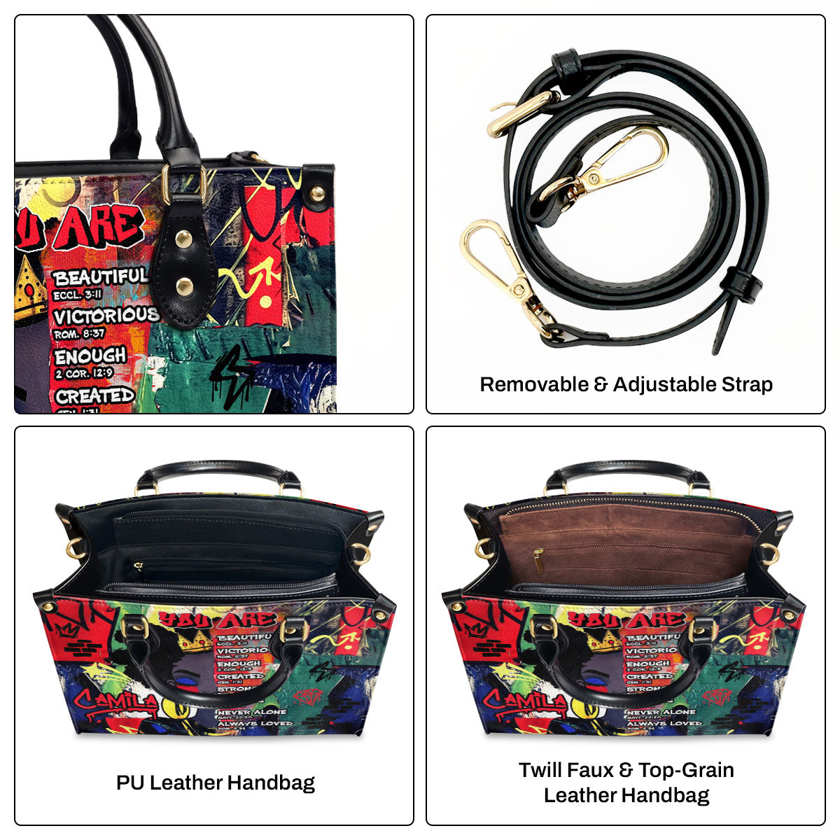 You Are - Personalized Leather Handbag SBLHBLT1891TA