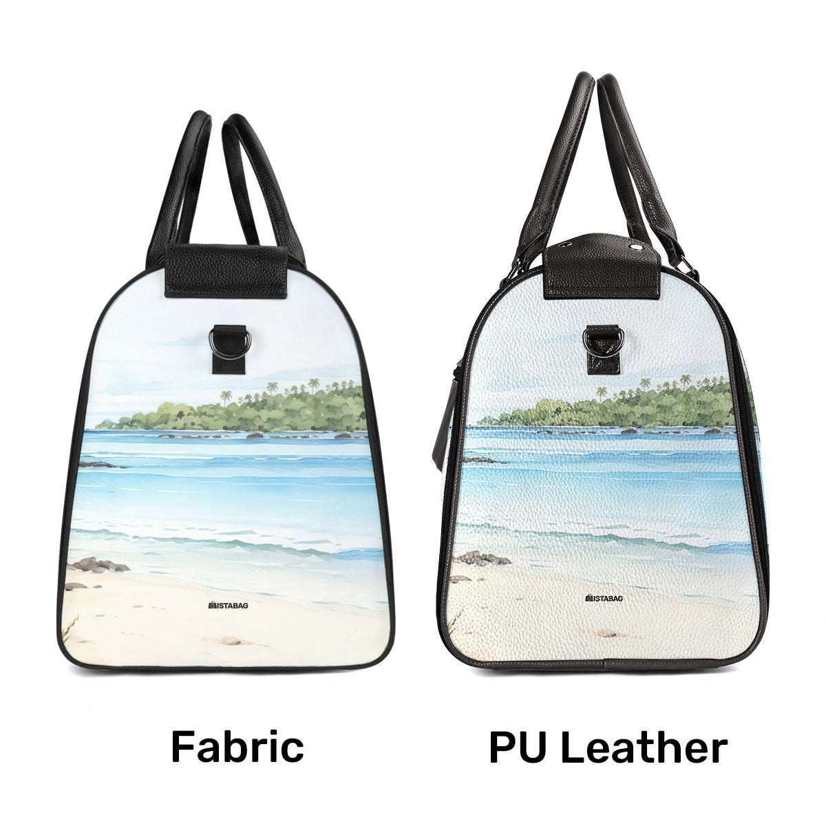 Besties Forever - Personalized Leather Duffle Bag SBDBN65
