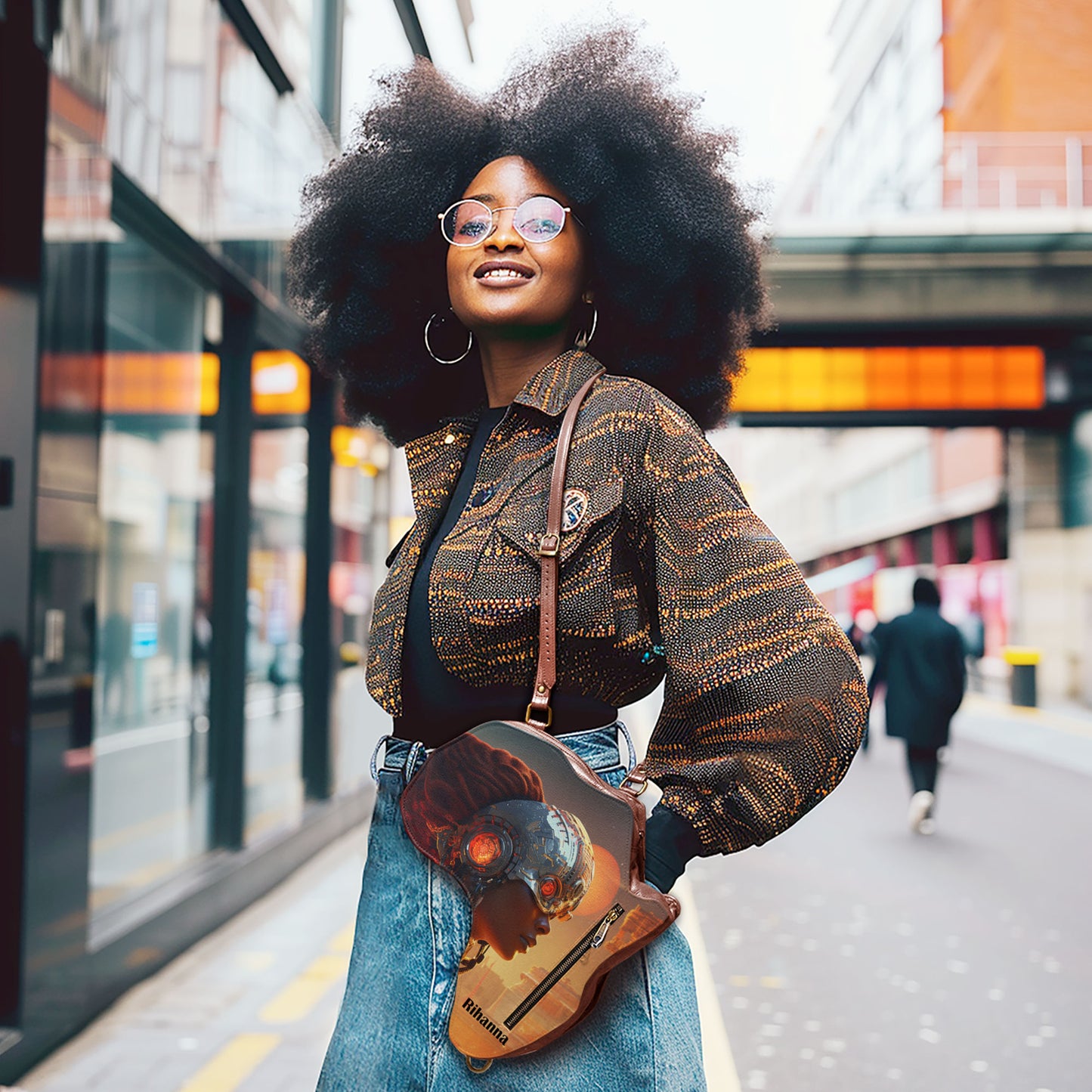 Afrofuturism03 - Personalized Africa Bag SBT987