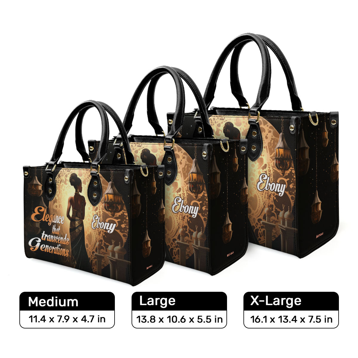 Elegance That Transcends Generations1 - Personalized Leather Handbag SB307a