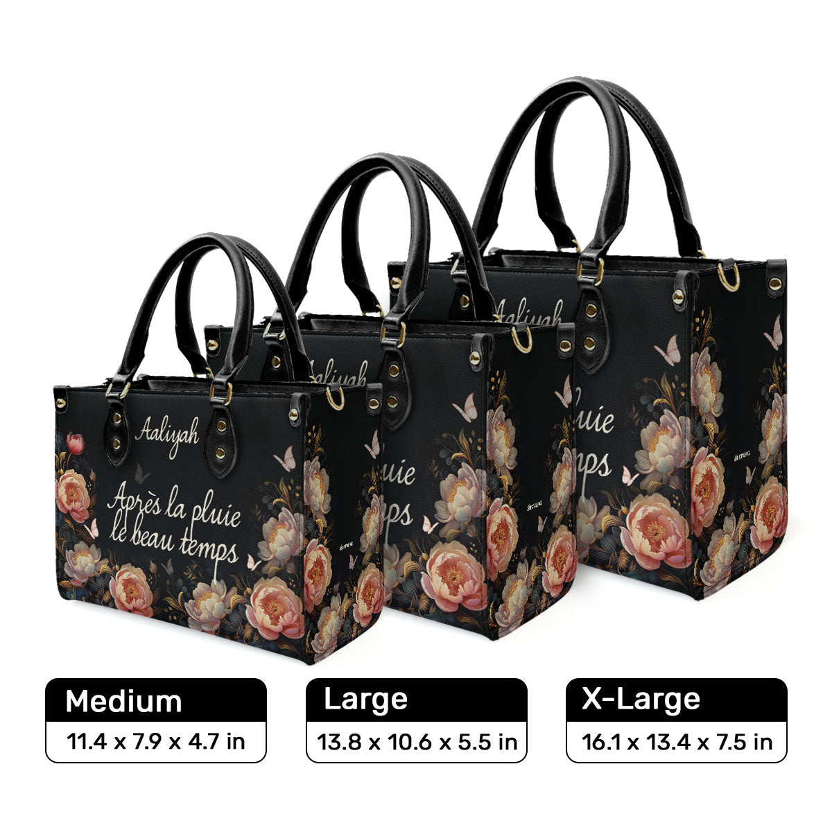 Après la pluie, le beau temps - Personalized Leather Handbag SB609