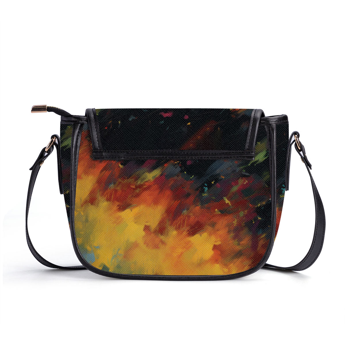 Let These Locs Do The Talking - Personalized Leather Saddle Cross Body Bag STB07