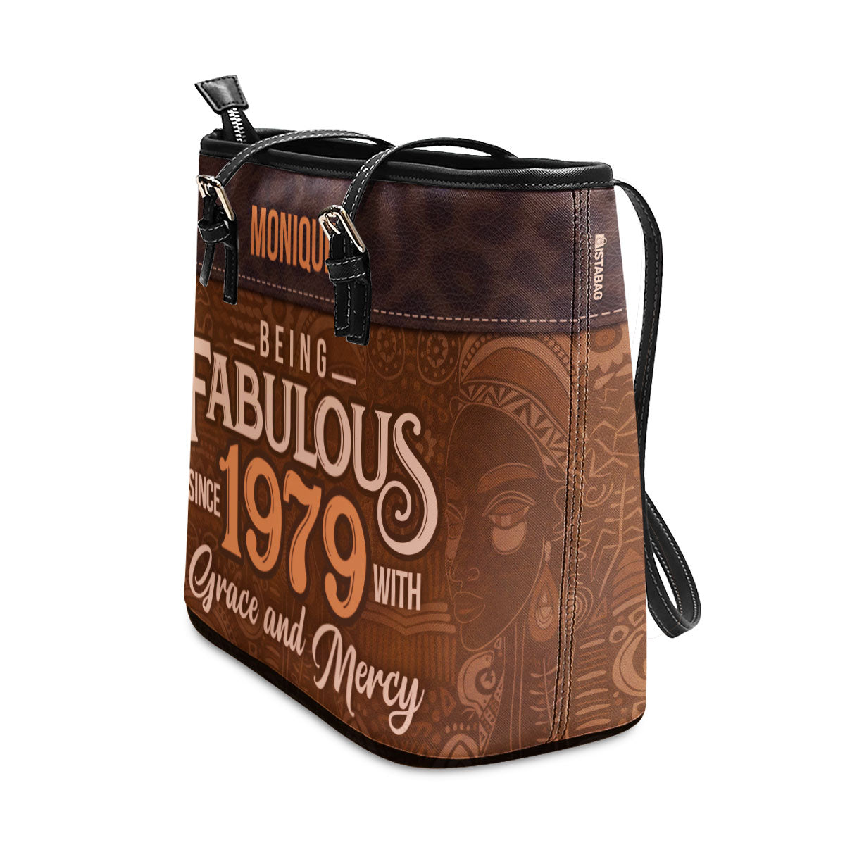 Being Fabulous - Personalized Leather Totebag STB59