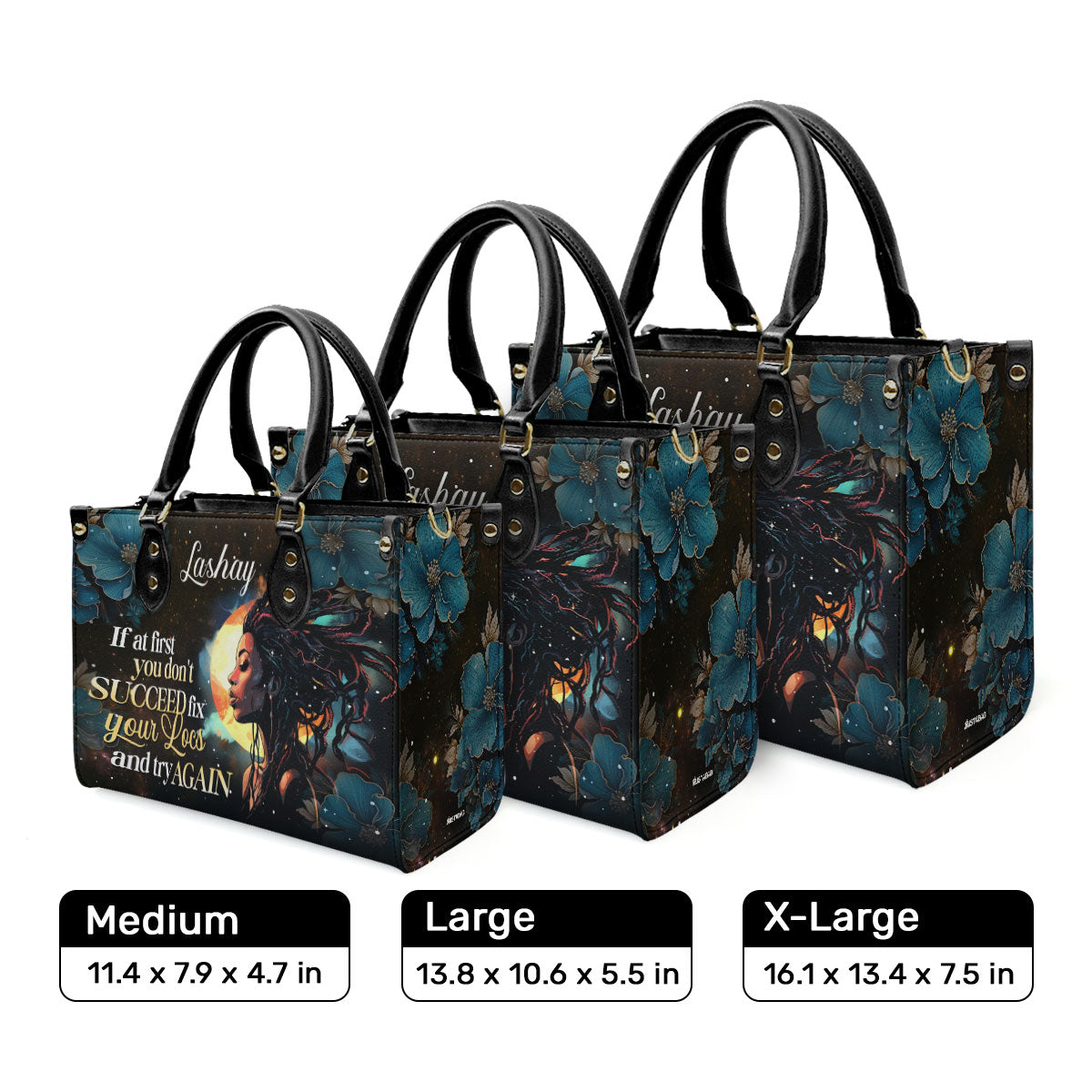 Fix Your Locs - Personalized Leather Hand Bag STB92