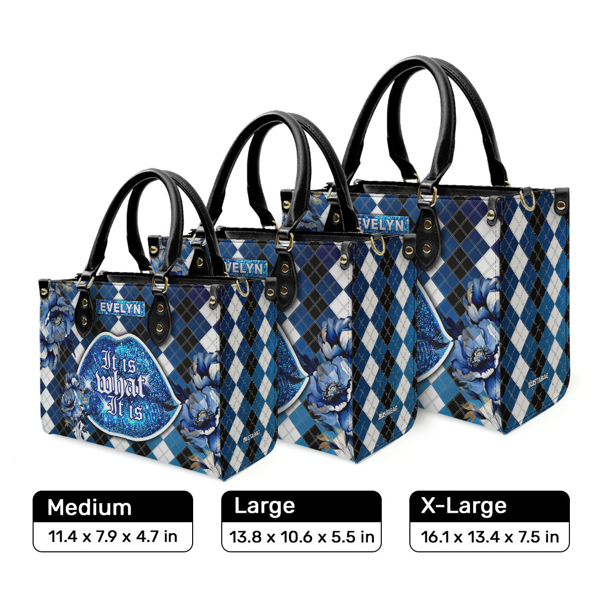 It Is What It Is - Personalized Leather Handbag SBLHBT79