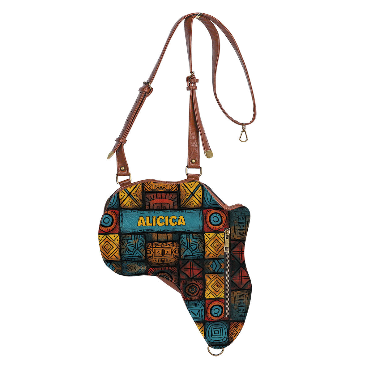 Africa Map 11 - Personalized Africa Bag SBT24