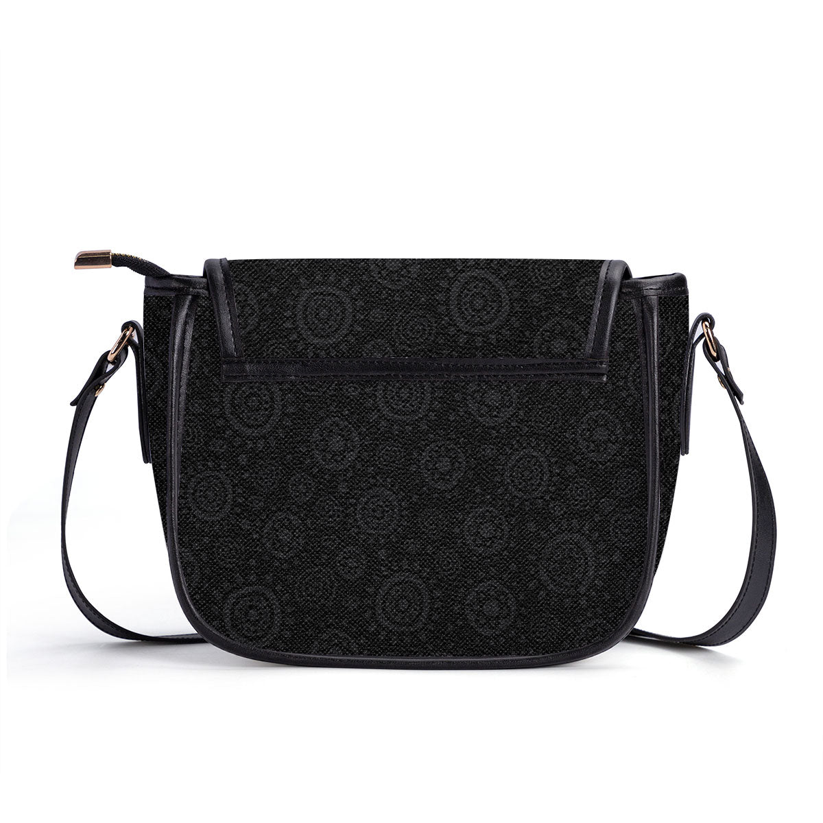 I am BOLD, LOVED, STRONG, RESILIENT - Personalized Leather Saddle Cross Body Bag SB49A