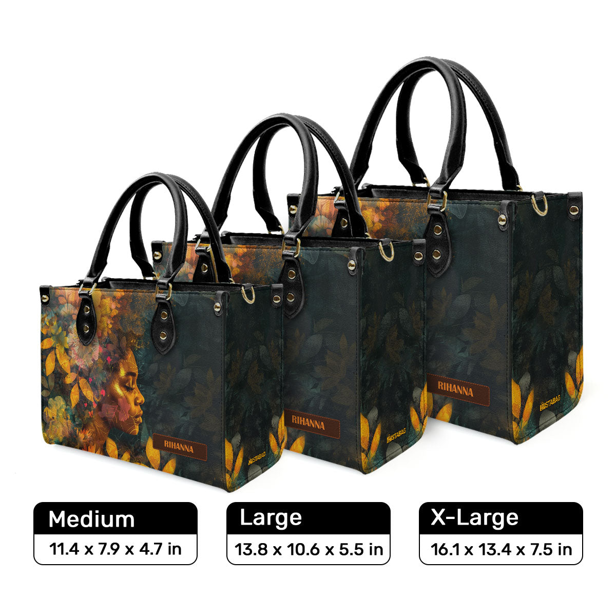 Afrocentrism 02 - Personalized Leather Handbag SBT02