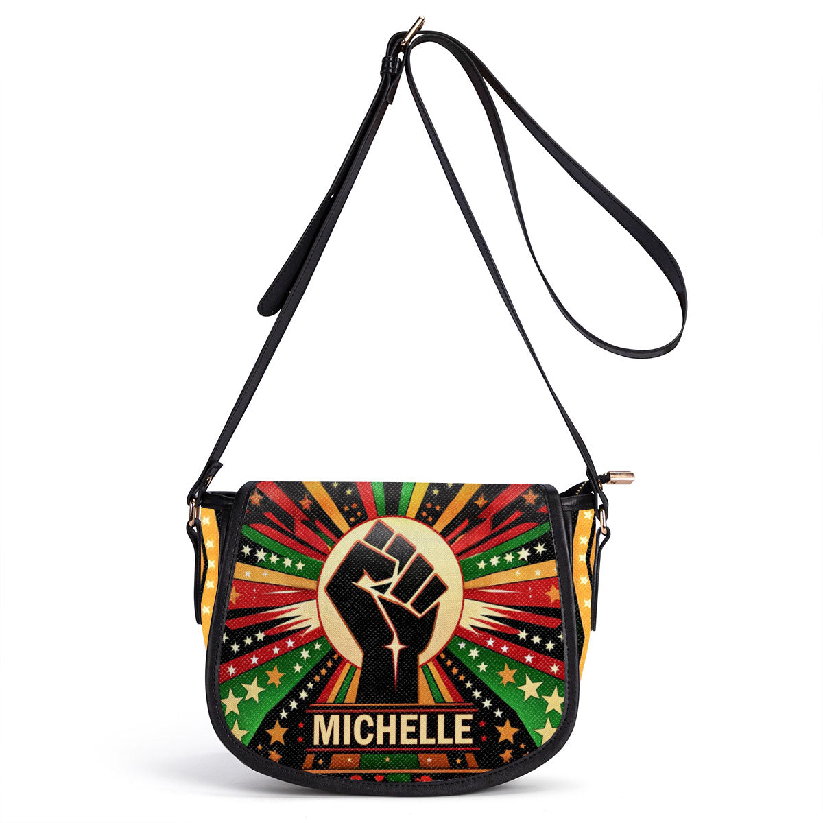 19 - Personalized Leather Saddle Cross Body Bag SBLSDBT62