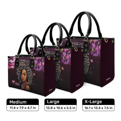 Black Queen - Personalized Leather Handbag SB37