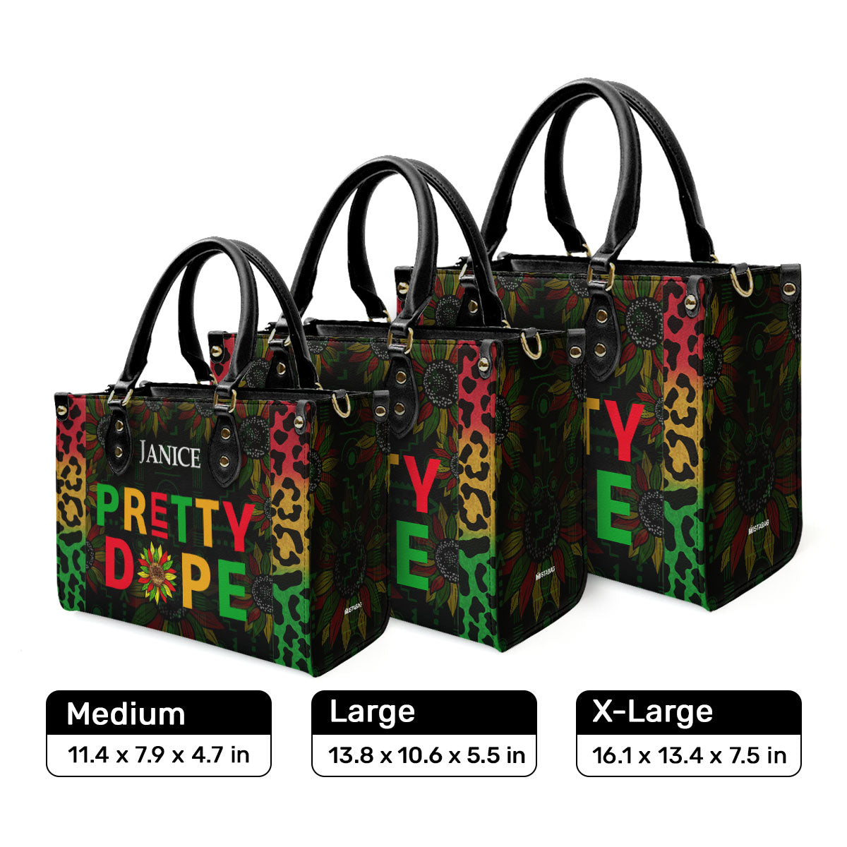 Pretty Dope - Personalized Leather Handbag SBLHBHA21