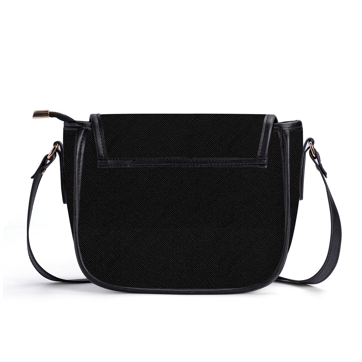 Stay Trippy Little Hippie - Personalized Leather Saddle Cross Body Bag SBHN13