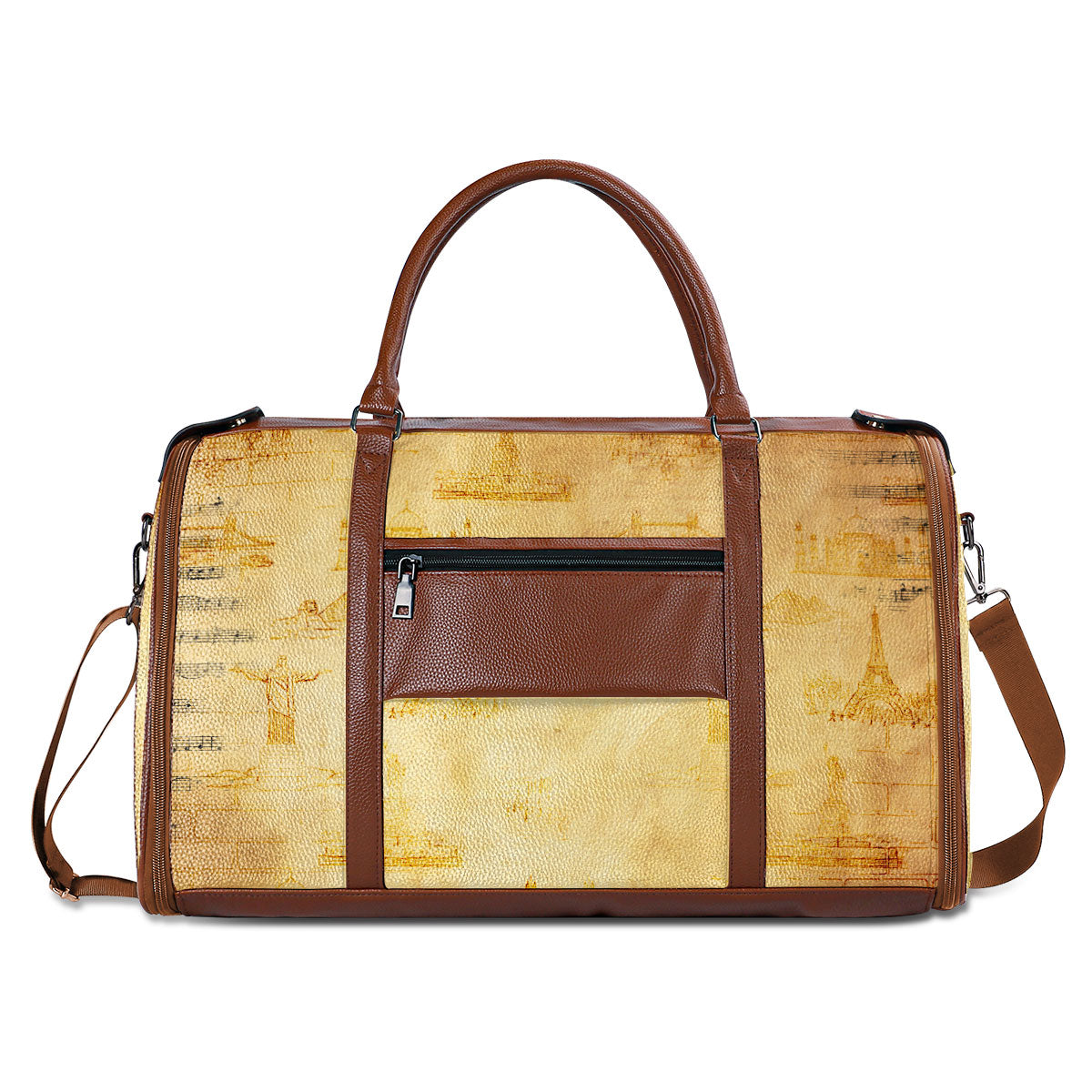 God Says You Are - Personalized Leather Duffle Bag SBHN19