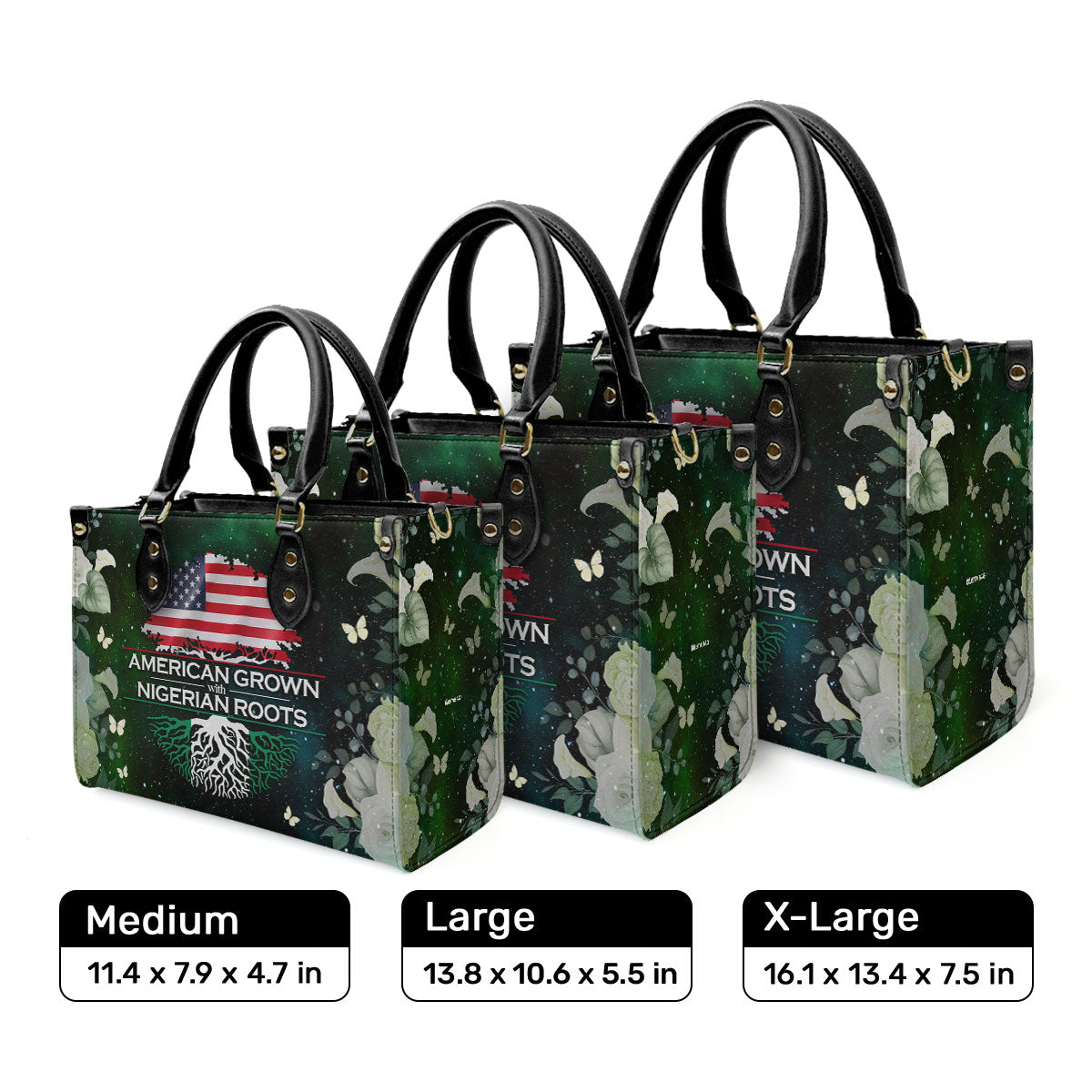 Nigerian Roots - Personalized Leather Handbag SB1302