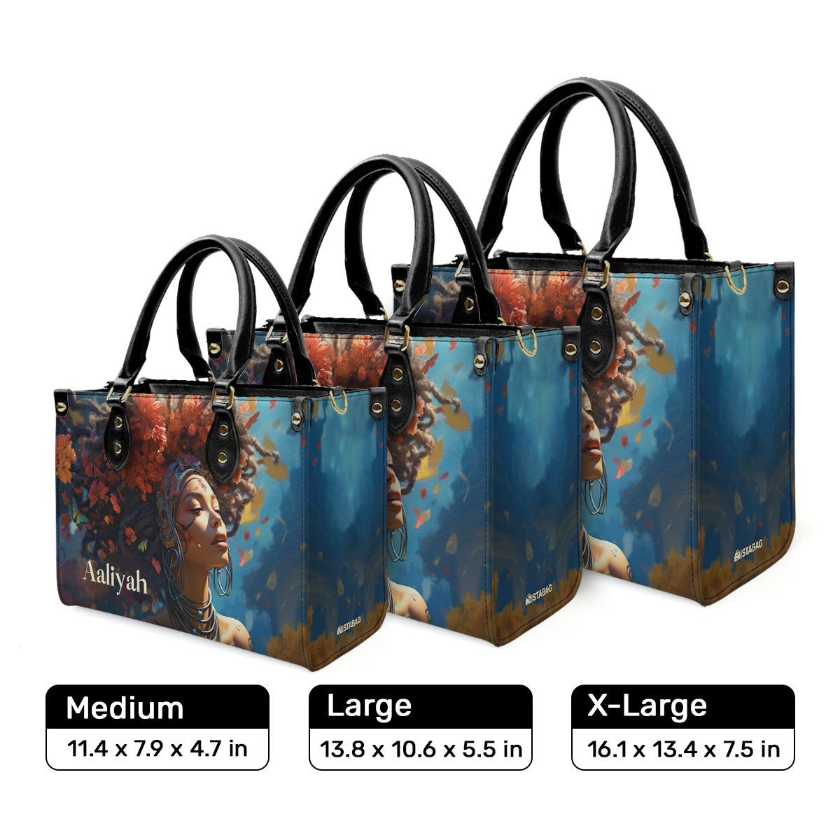 AfroArt - Personalized Leather Handbag MB60