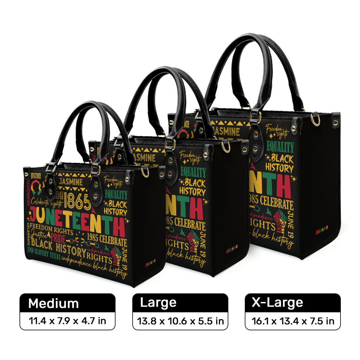 Juneteenth - Personalized Leather Handbag SBLHBT55