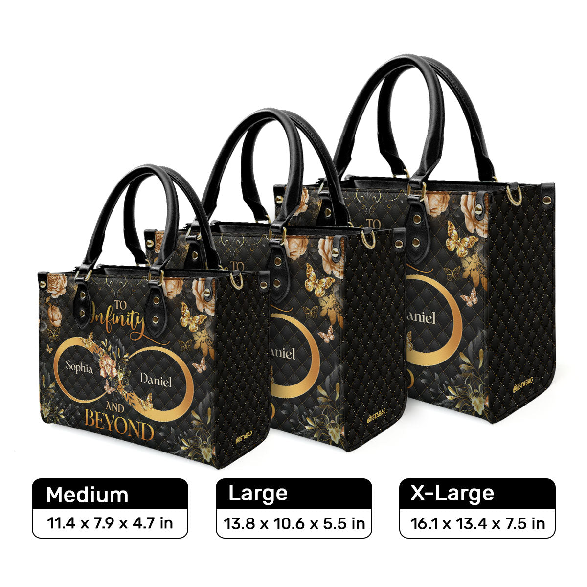 To Infinity And Beyond - Personalized Leather Handbag MB71
