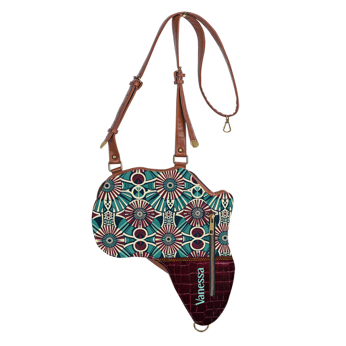 Africa Map 08 - Personalized Africa Bag SBT21