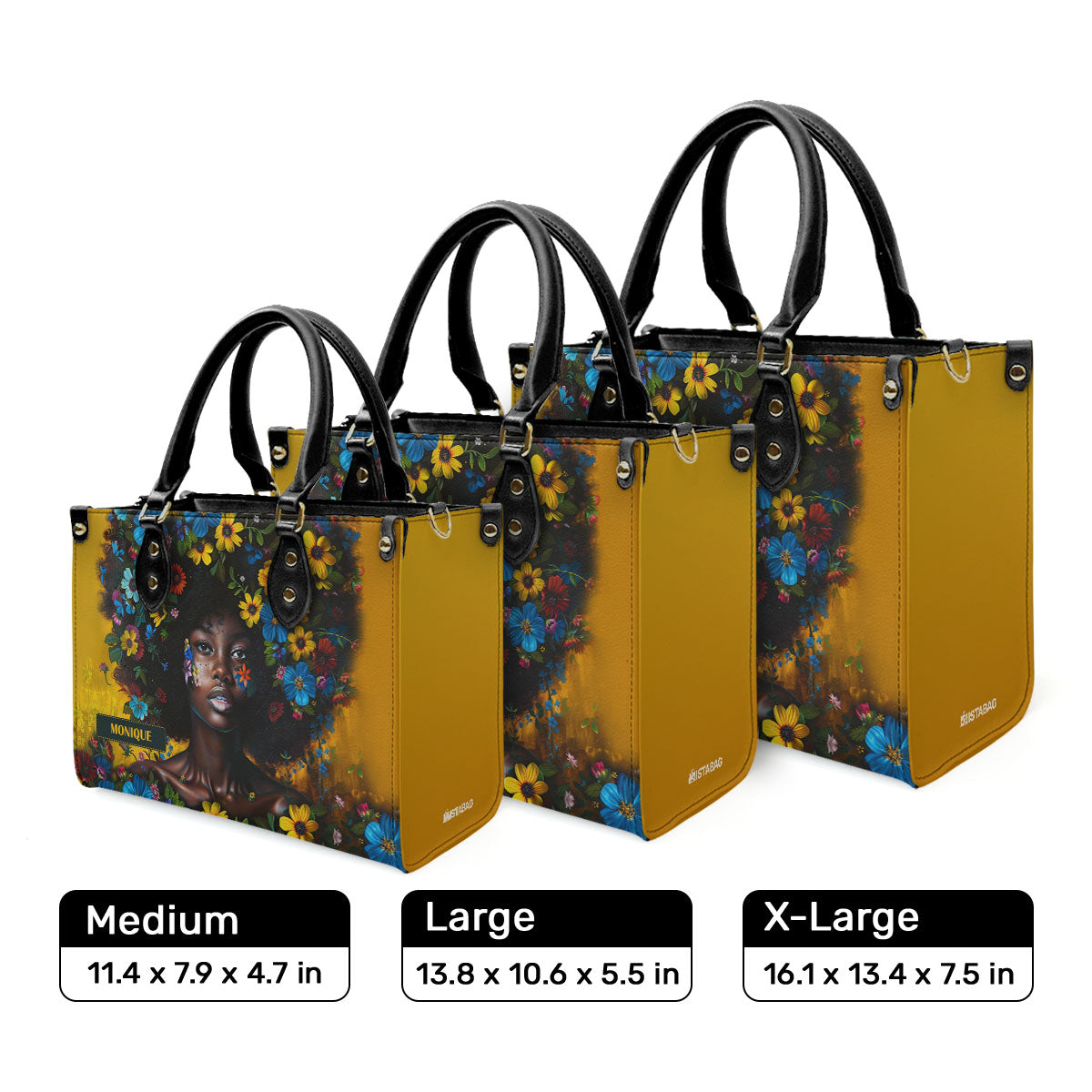 Afrocentrism 03 - Personalized Leather Handbag SBT03