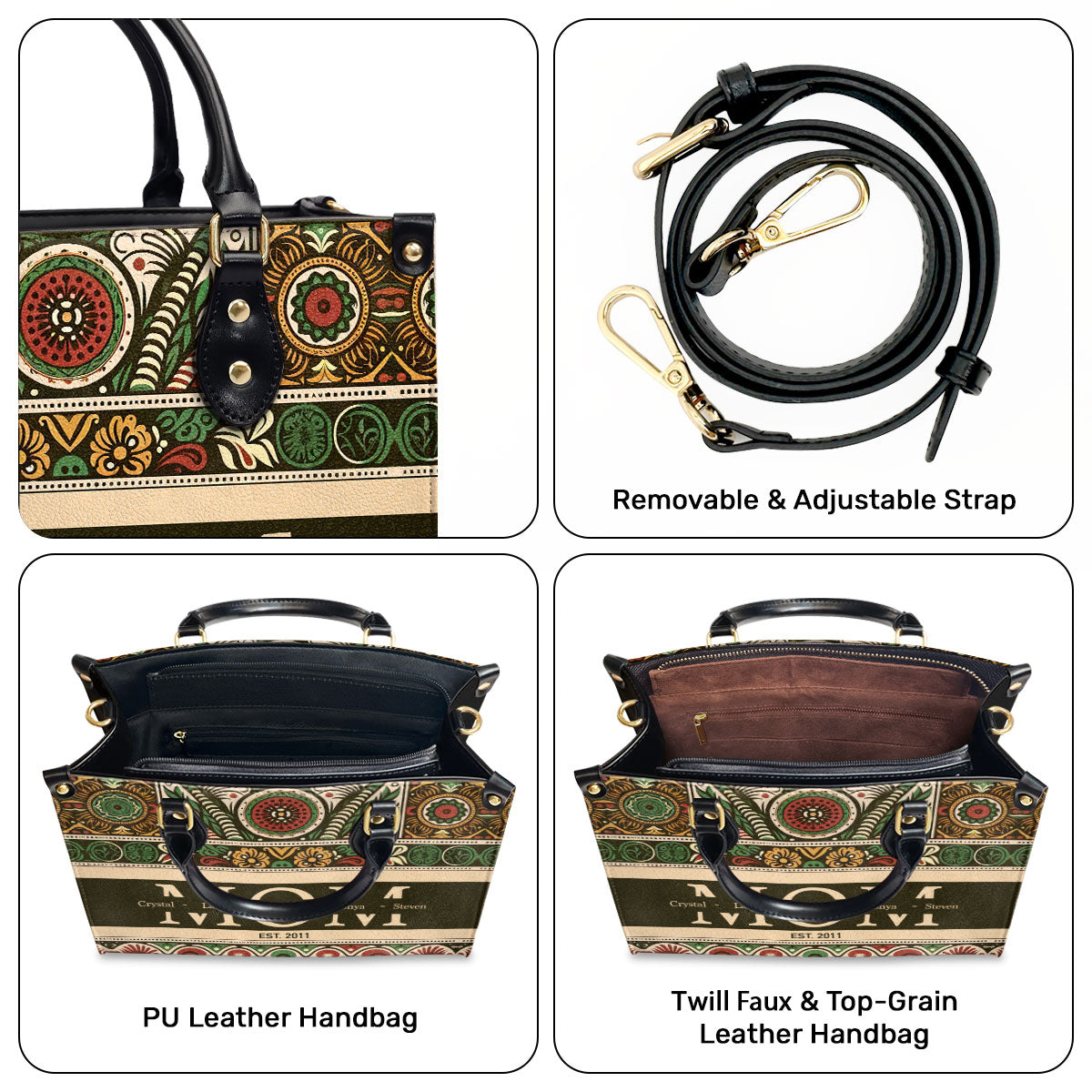 MomNana - Personalized Leather Handbag SB2912