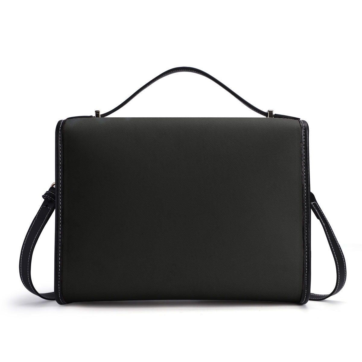She Who Kneels Before God Can Stand Before Anyone - Personalized Leather Satchel Bag STB10