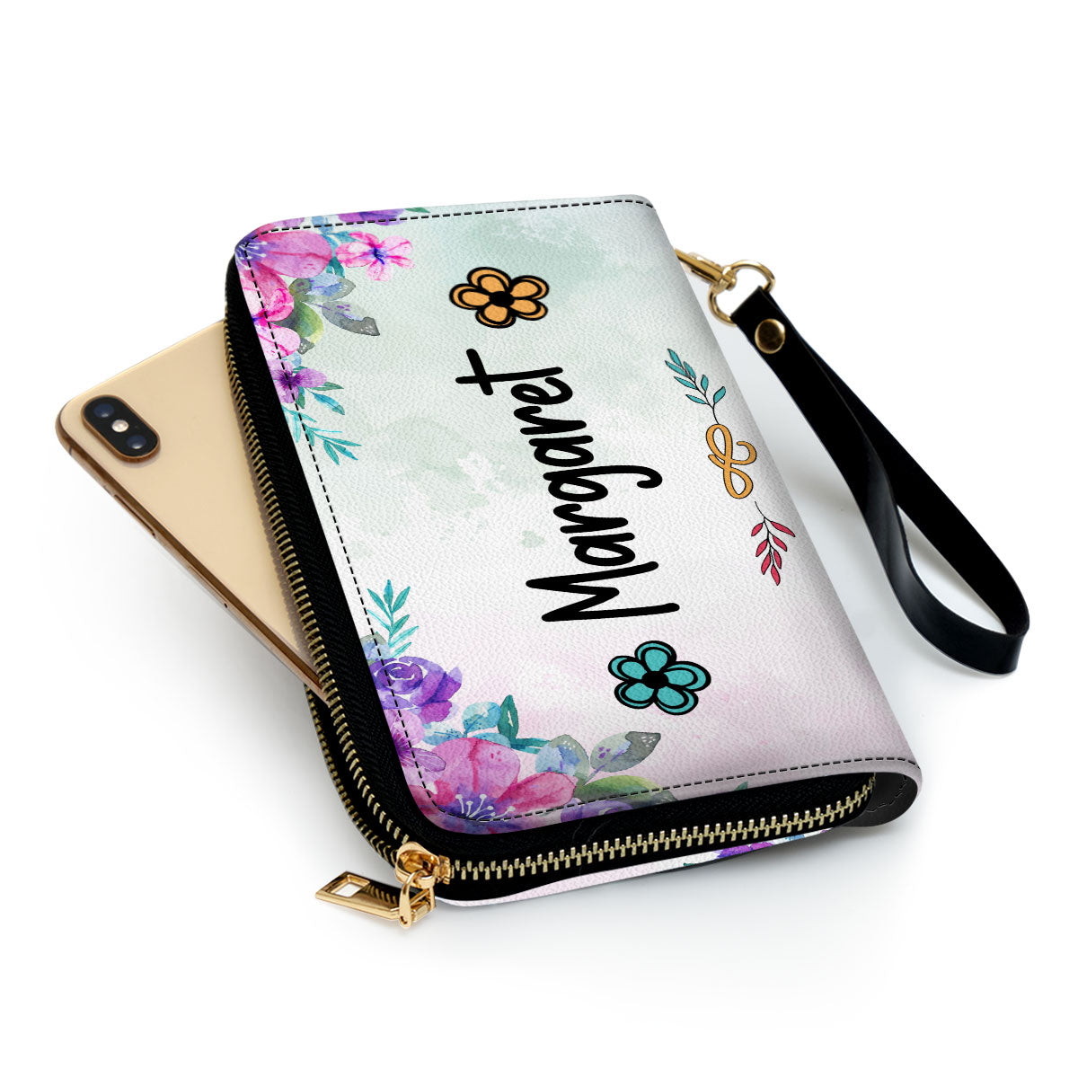 Blessed To Be Called Nana - Personalized Leather Clutch Purse MS101
