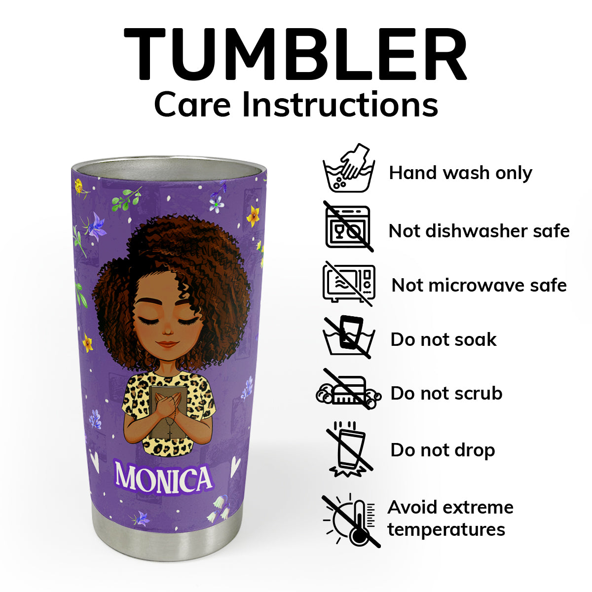 Stronger Than The Storm - Personalized Stainless Steel Tumbler