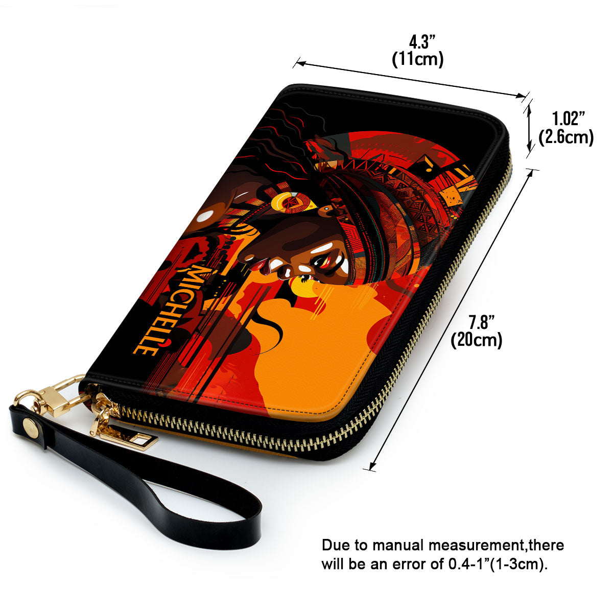 Heritage - Personalized Leather Clutch Purse SB101