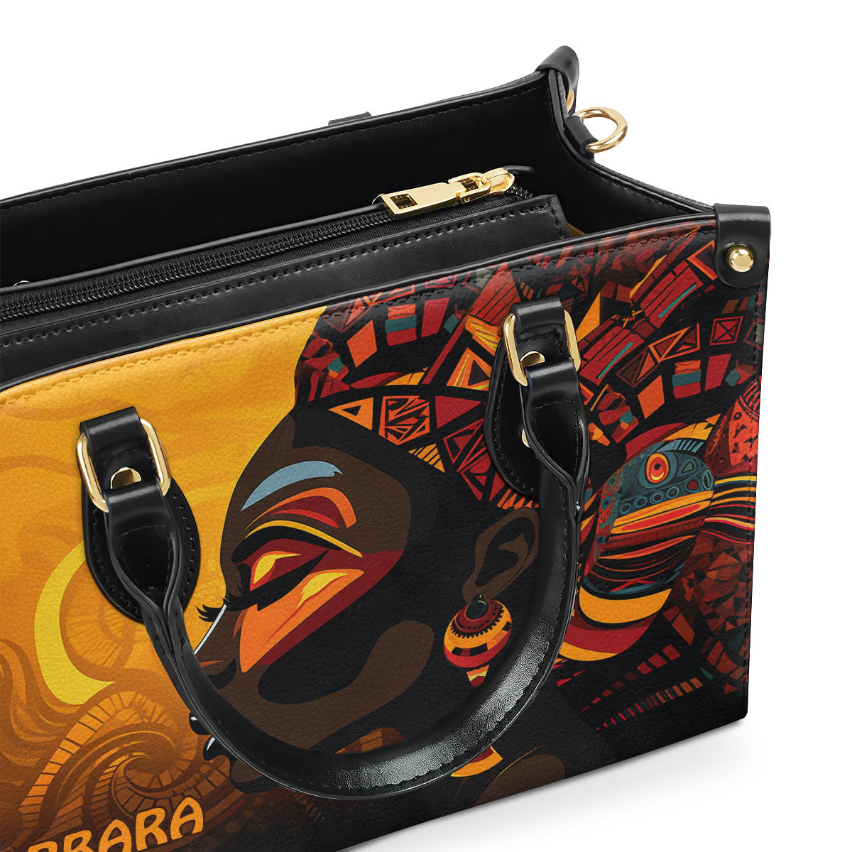 African Culture - Personalized Leather Handbag SB102