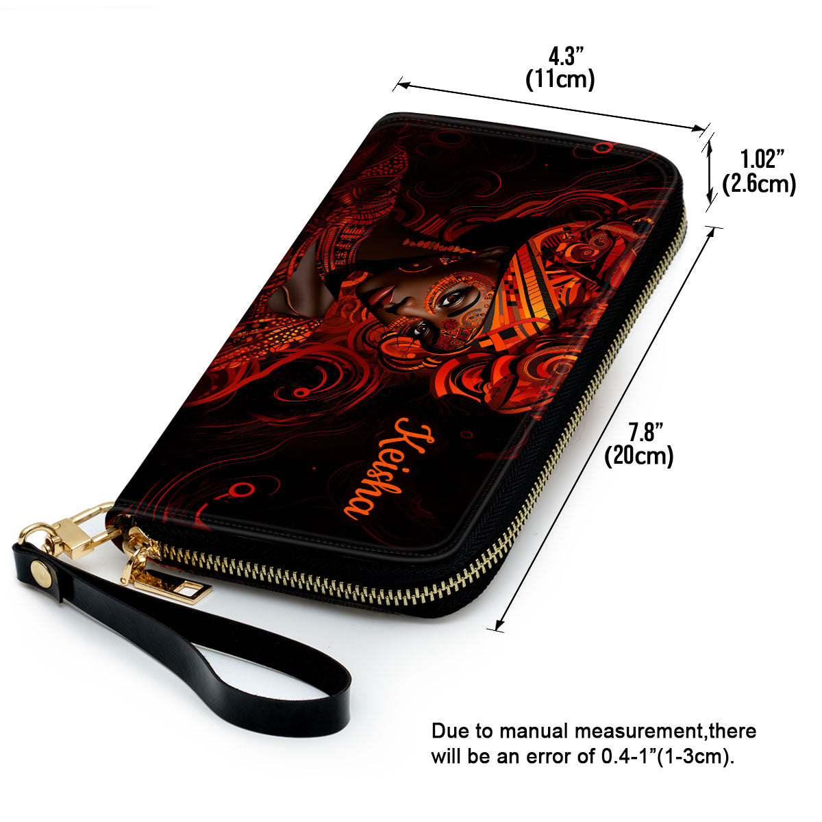 Magic - Personalized Leather Clutch Purse SB107