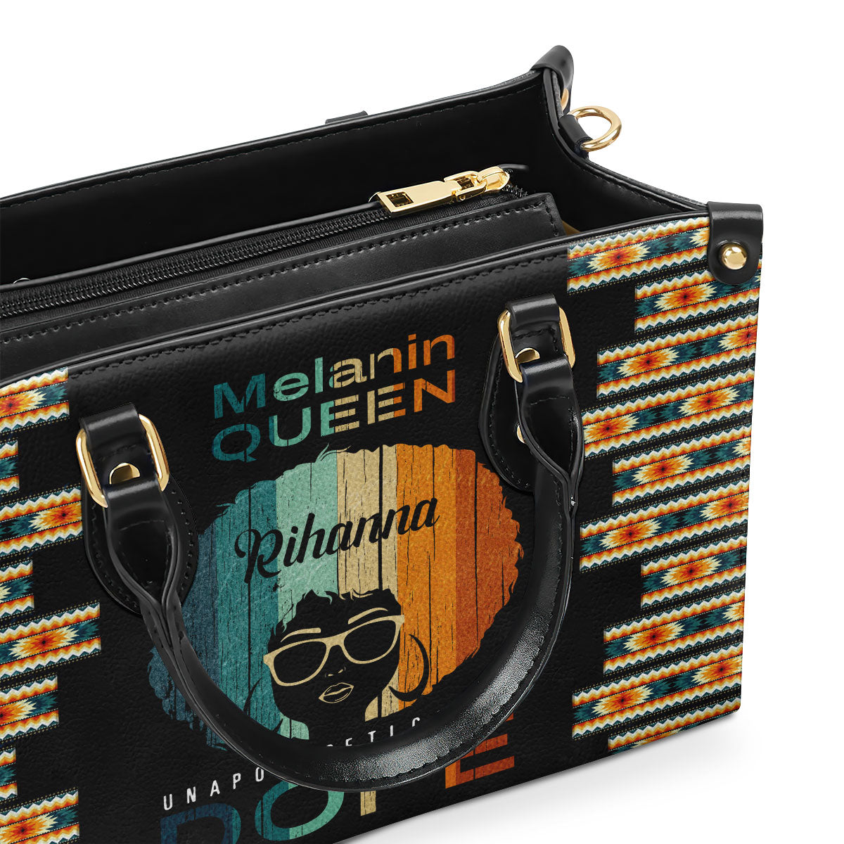 Melanin Queen - Personalized Leather Handbag SB31