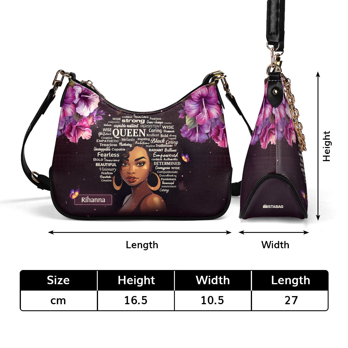 Black Queen - Personalized Chain Shoulder Bag SB37