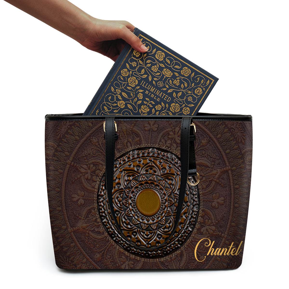 The Mysticism - Personalized Leather Totebag STB25