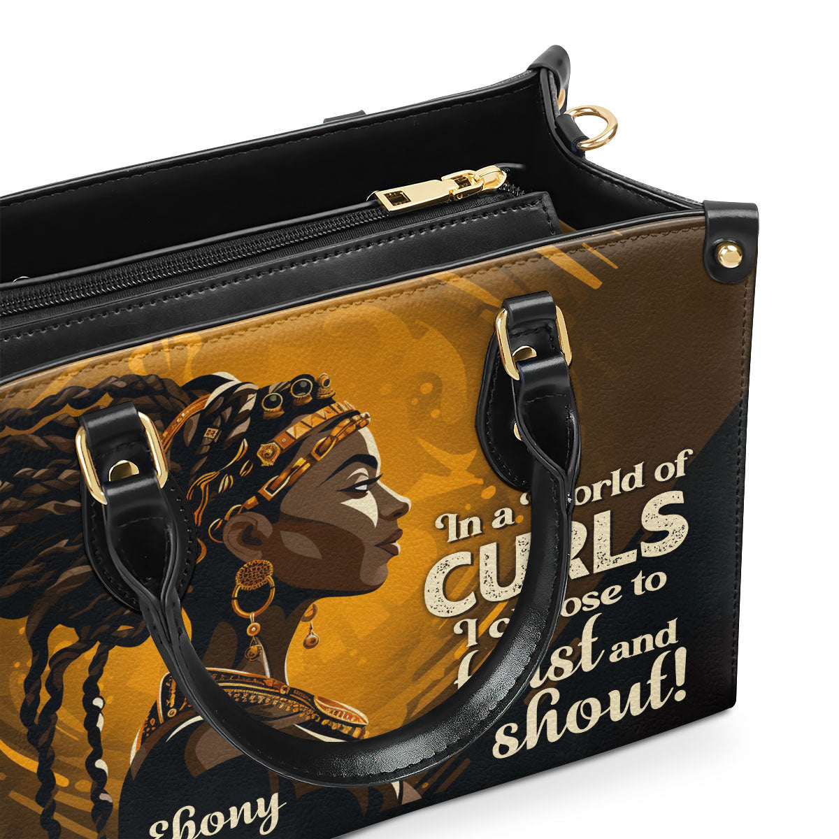 I Chose To Twist And Shout - Personalized Leather Handbag STB38