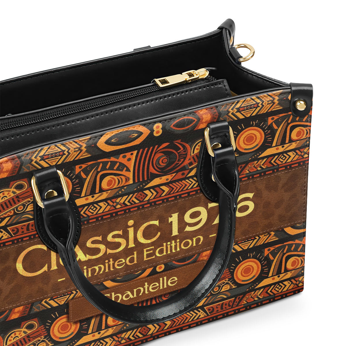 Classic Brown Bag - Personalized Leather Handbag STB52