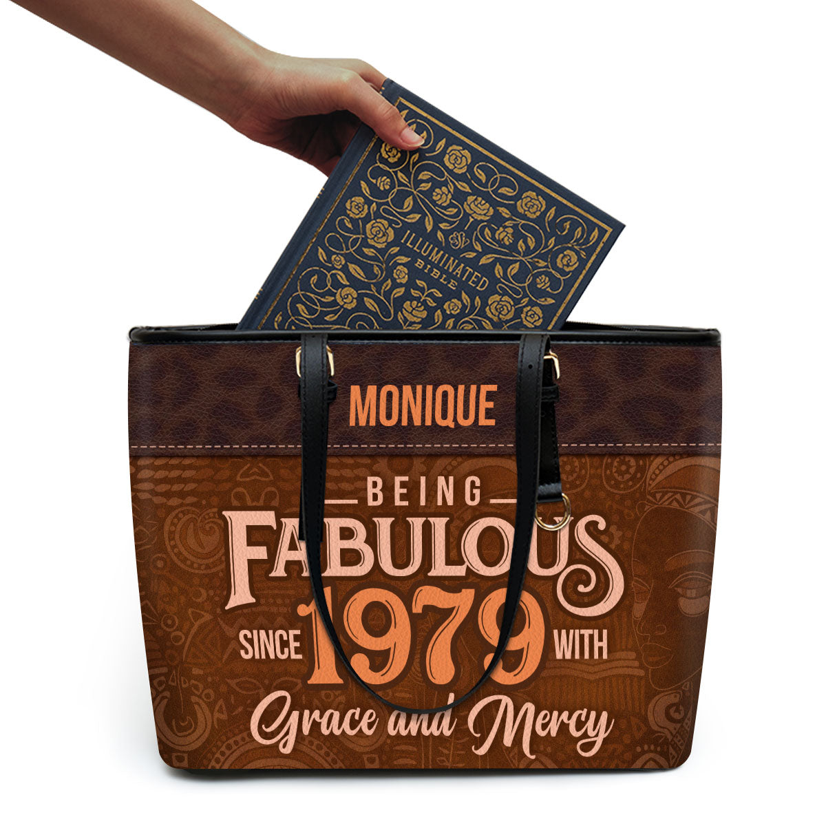 Being Fabulous - Personalized Leather Totebag STB59