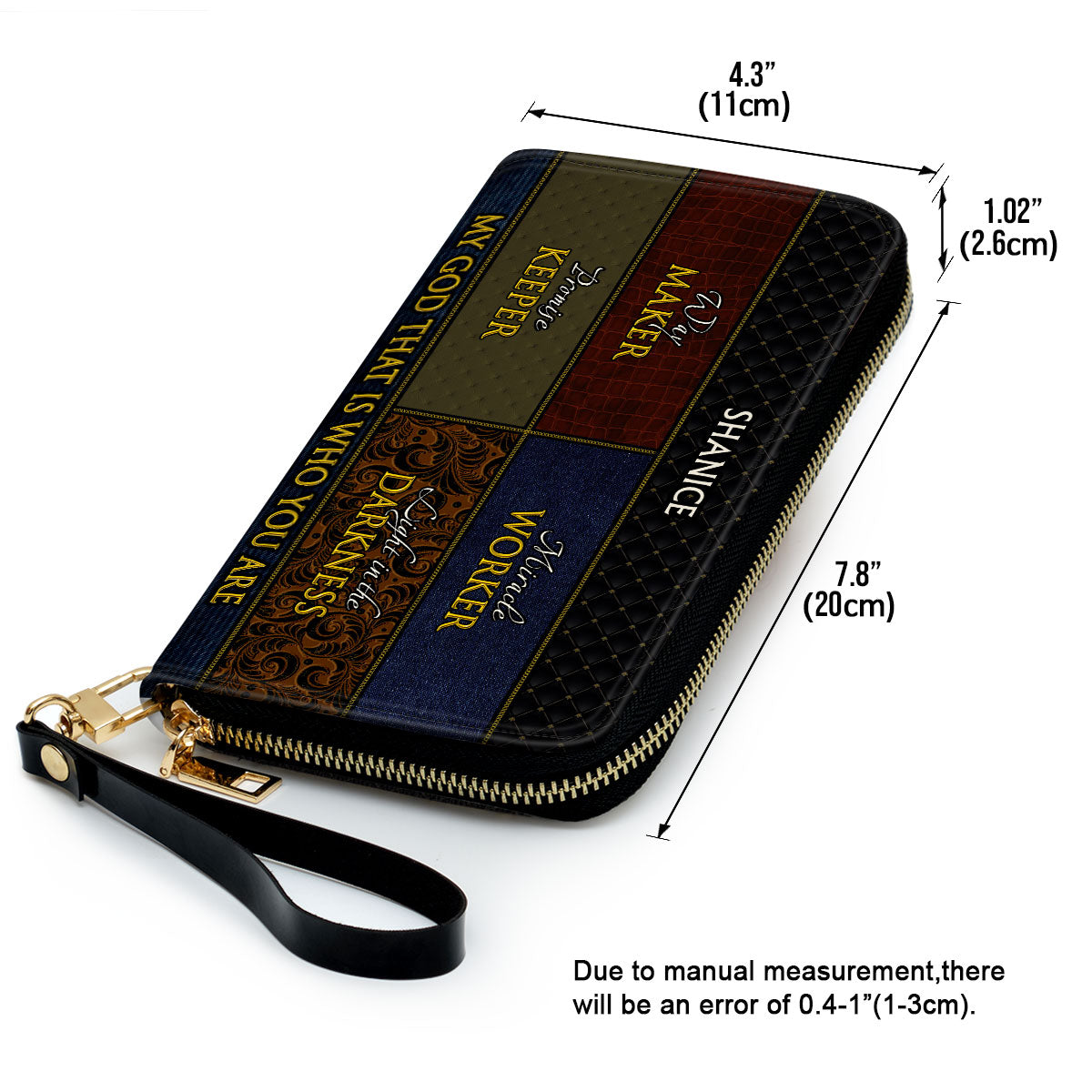 Way Maker - Personalized Leather Clutch Purse MB51