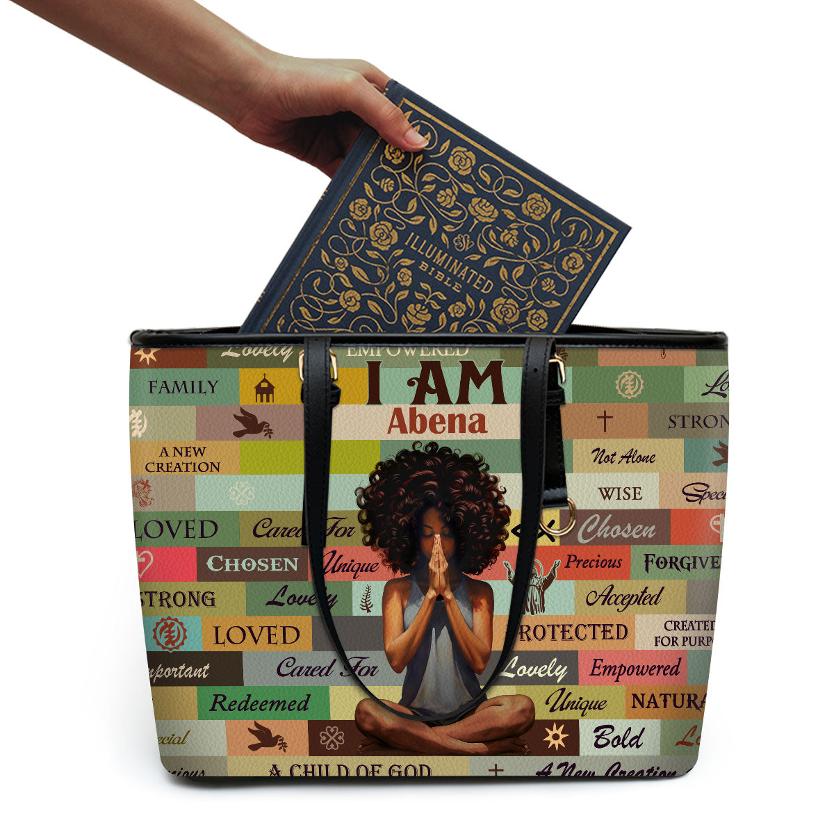 I Am Chosen - Personalized Leather Totebag MB50