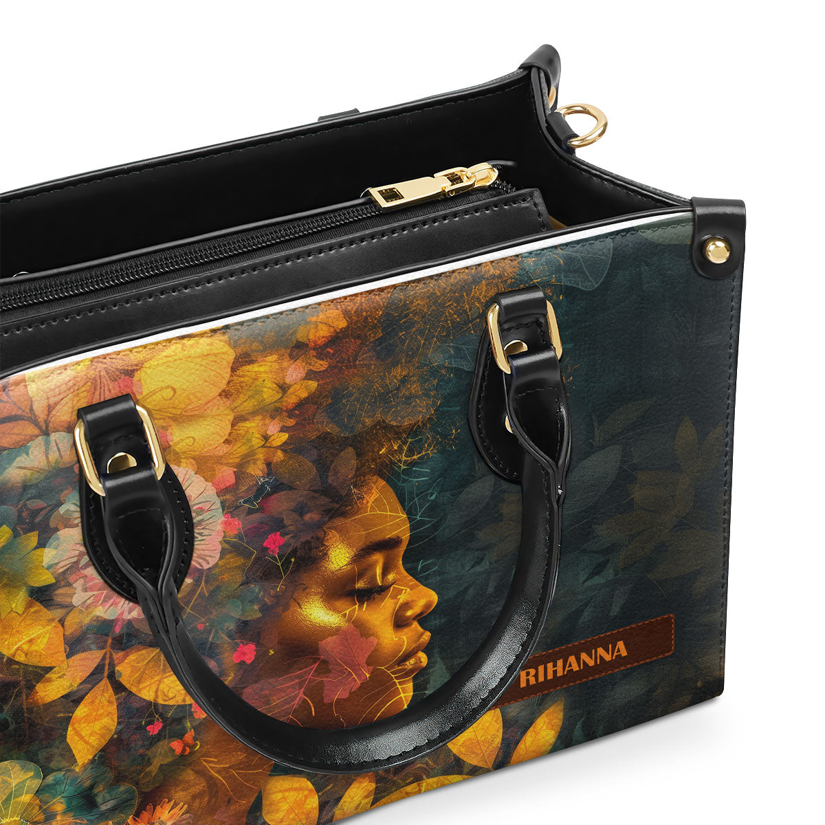 Afrocentrism 02 - Personalized Leather Handbag SBT02