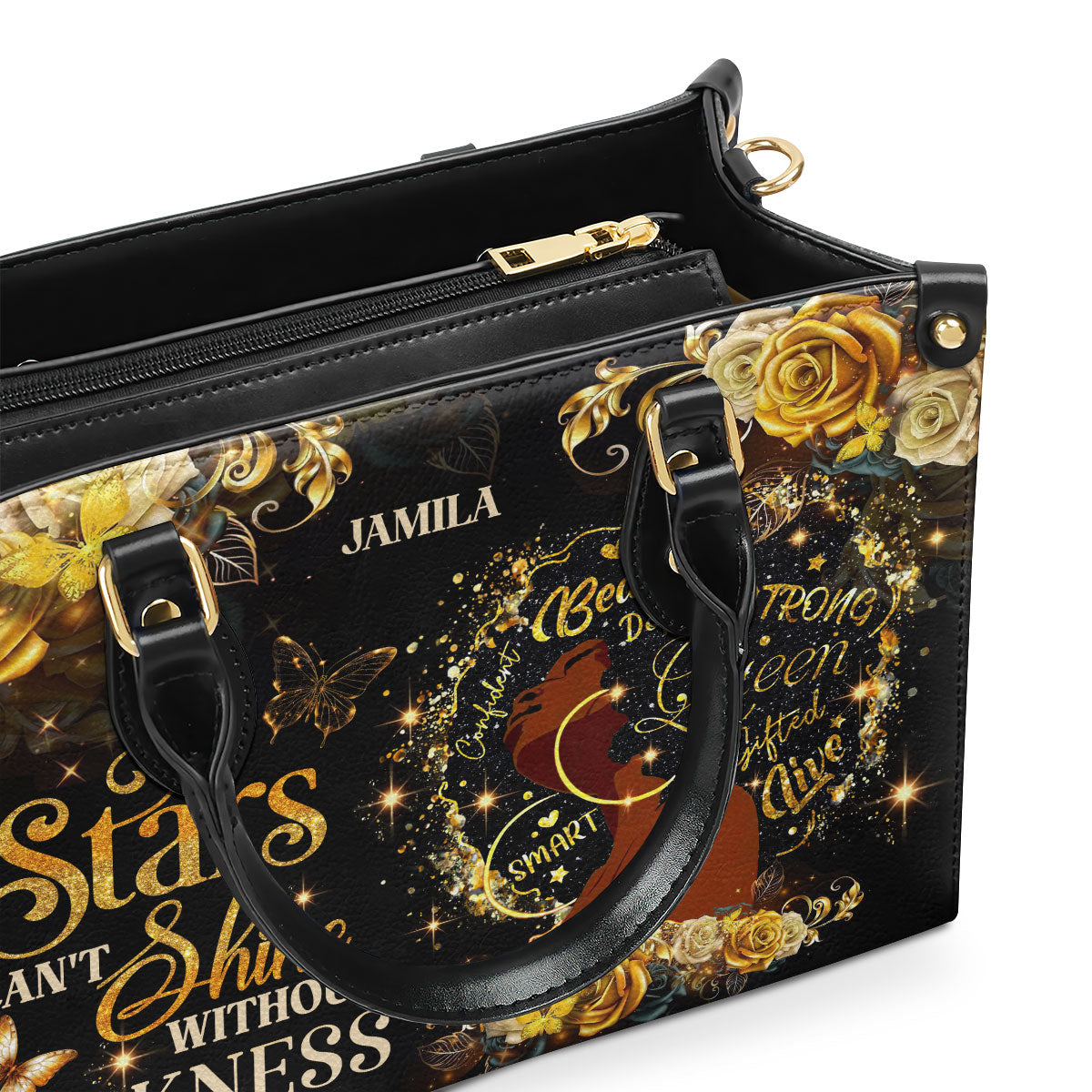 The Stars Can't Shine Without Darkness - Personalized Leather Handbag SBLHBLM1182L