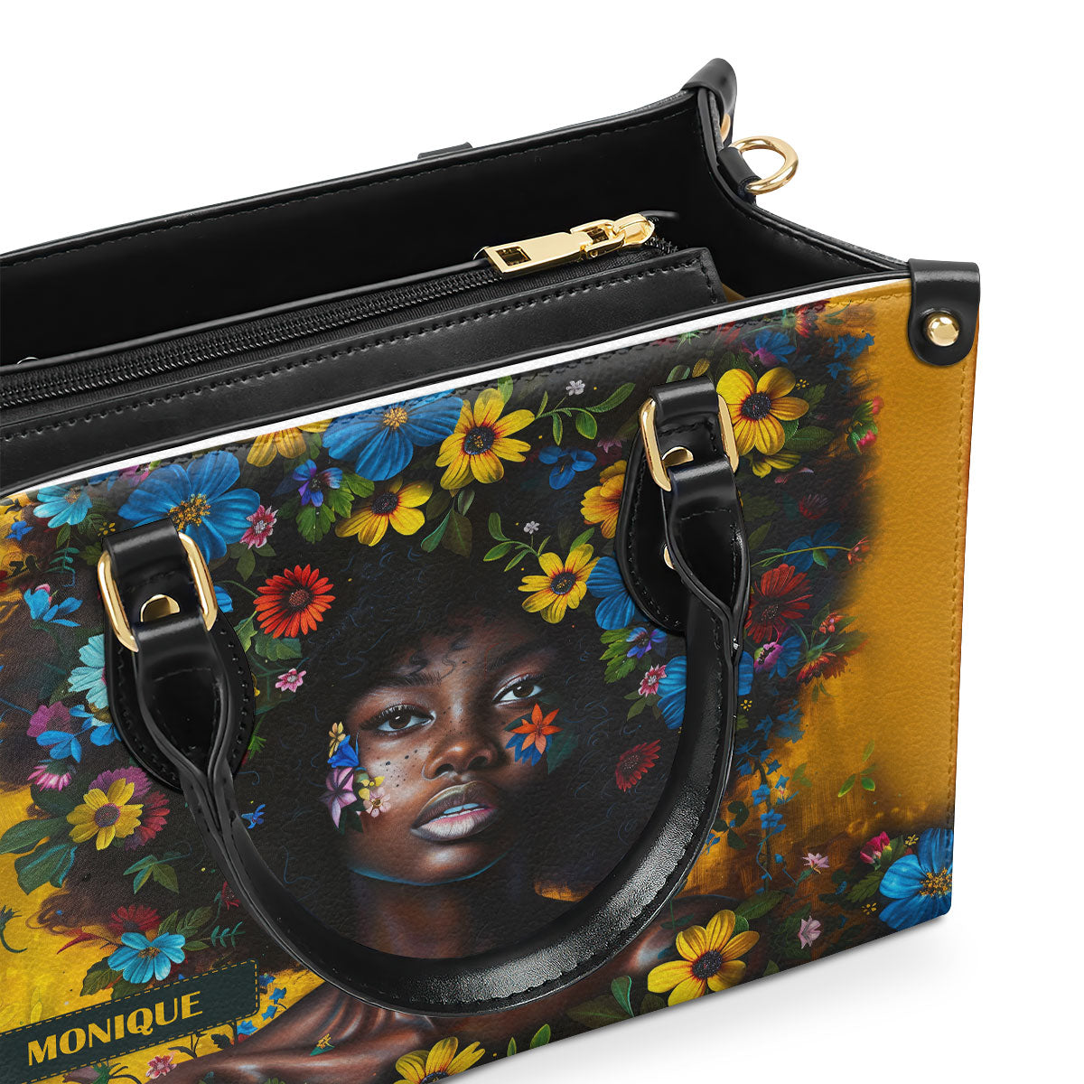 Afrocentrism 03 - Personalized Leather Handbag SBT03